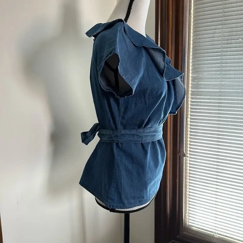 St. John's Bay | Chambray Top NWT Size SP